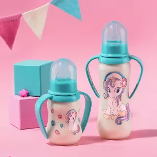 BABY PLANET БУТЫЛОЧКА Д/КОРМЛЕНИЯ 125мл 8442/4 С РУЧКАМИ - Добрая аптека