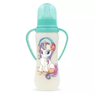 BABY PLANET БУТЫЛОЧКА Д/КОРМЛЕНИЯ 250мл 8443/1 С РУЧК 3МЕС+ - Добрая аптека