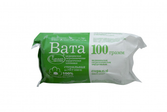 Вата стер 100г Сезам Эко Вата стер 100г Сезам Эко - Добрая аптека