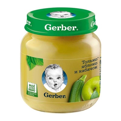 Гербер пюре яблоко кабачок 130г Гербер пюре яблоко кабачок 130г - Добрая аптека