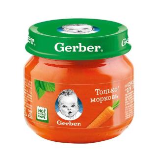 Пюре гербер морковь с 4 мес 80г - Добрая аптека
