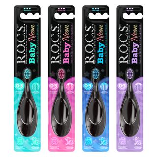 РОКС зуб/щетка дет БЕБИ НЕОН МЯГКАЯ 0-3 ЛЕТ - Добрая аптека