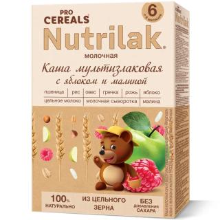 НУТРИЛАК ПРЕМИУМ ПРОЦЕР КАША 200г МОЛ МУЛЬТИЗЛ ЯБЛ МАЛ 6МЕС+ - Добрая аптека