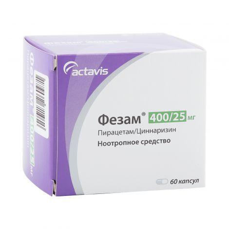 ФЕЗАМ 400мг+25мг N60 капс - Добрая аптека