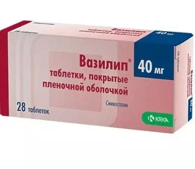 Вазилип 40мг таб п/о №28 - Добрая аптека