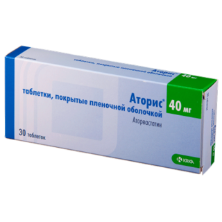 АТОРИС 40мг N30 таб п.п.о. - Добрая аптека