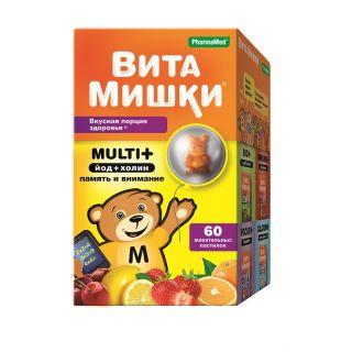 ВитаМишки Multi+ жевательные пастилки №60 - Добрая аптека