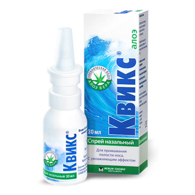 Квикс алоэ спрей во 30мл назал фл Квикс алоэ спрей во 30мл назал фл - Добрая аптека