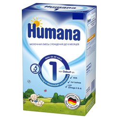 HUMANA 1 Pre (Смесь детская Humana 1 от 0 мес до 6-ти мес),300 г. HUMANA 1 Pre (Смесь детская Humana 1 от 0 мес до 6-ти мес),300 г. - Добрая аптека