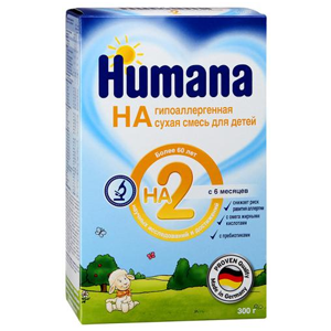 HUMANA HA 2 Смесь гипоаллергенная 300 г. - Добрая аптека