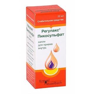 РЕГУЛАКС ПИКОСУЛЬФАТ 7.5мг/мл 20мл капли д/внут прим - Добрая аптека