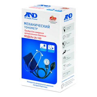 ЭЙ ЭНД ДИ ТОНОМЕТР МЕХАНИЧЕСКИЙ UA-100 СО СТЕТОСКОПОМ - Добрая аптека
