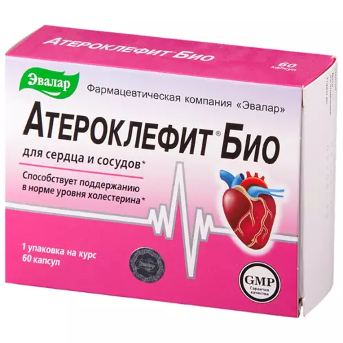АТЕРОКЛЕФИТ БИО 250мг N60 капс - Добрая аптека