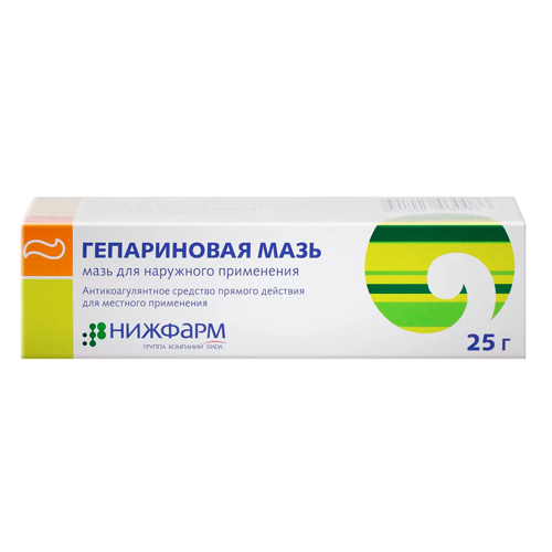 ГЕПАРИНОВАЯ МАЗЬ 25г мазь д/нар прим - Добрая аптека