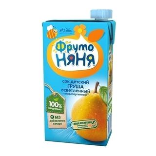 ФРУТОНЯНЯ СОК 200мл ГРУША ОСВЕТЛЕННЫЙ БЕЗ САХАРА 4МЕС.+ - Добрая аптека