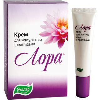 ЛОРА КРЕМ 15г ДЛЯ КОНТУРА ГЛАЗ С ПЕПТИДАМИ - Добрая аптека