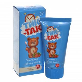 Зуб паста Тик-так с ароматом клубники 0+ 50мл - Добрая аптека