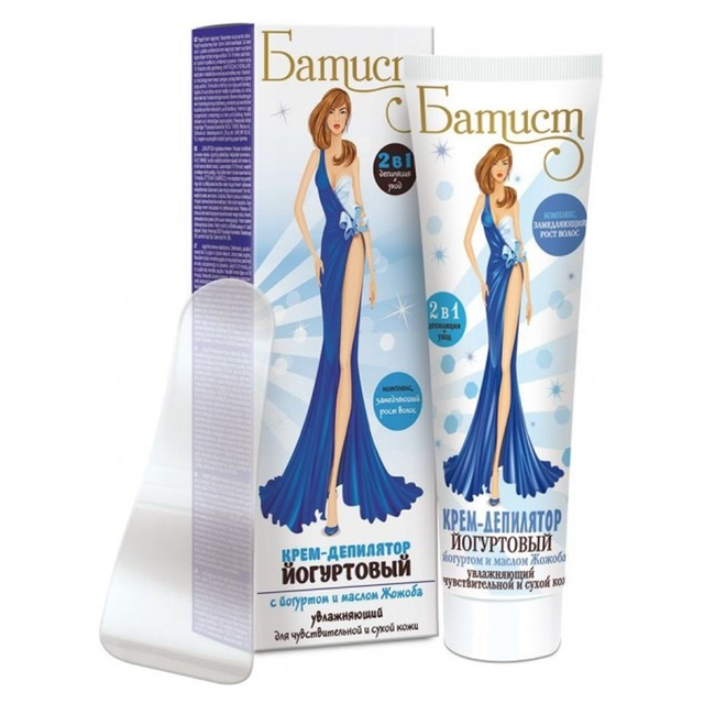 БАТИСТ Крем-депилятор ЙОГУРТОВЫЙ 100мл БАТИСТ Крем-депилятор ЙОГУРТОВЫЙ 100мл - Добрая аптека