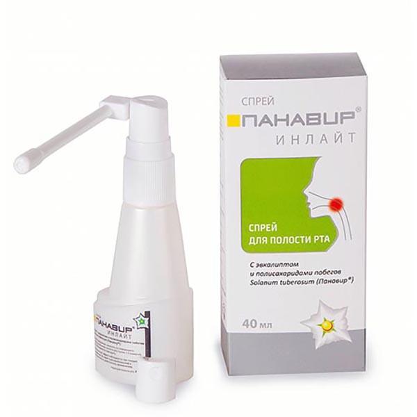 ПАНАВИР ИНЛАЙТ СПРЕЙ ДЛЯ ПОЛОСТИ РТА 40мл С ЭВКАЛИПТОМ - Добрая аптека