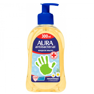 AURA Жидкое мыло антибактериальное Ромашка 300мл - Добрая аптека