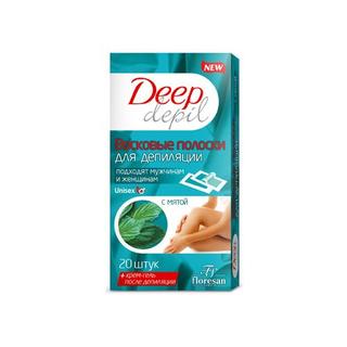 Ф-483 Восковые полоски для депиляции Unisex с мятой - Добрая аптека