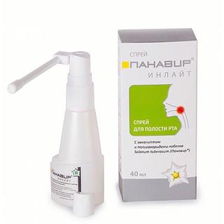 ПАНАВИР ИНЛАЙТ СПРЕЙ ДЛЯ ПОЛОСТИ РТА 40мл С ЭВКАЛИПТОМ - Добрая аптека
