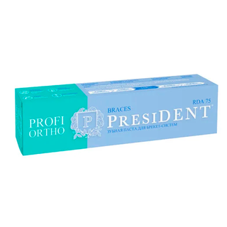 ПРЕЗИДЕНТ ЗУБНАЯ ПАСТА ПРОФИ ОРТО БРЕКЕТ 50мл - Добрая аптека