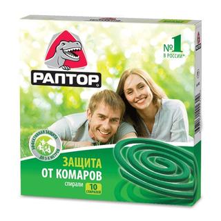 Раптор Спираль от комаров б/з №10 шт - Добрая аптека