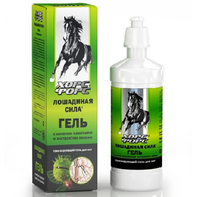 Лошадиная сила гель д/вен с каштаном и пиявкой 500мл Лошадиная сила гель д/вен с каштаном и пиявкой 500мл - Добрая аптека