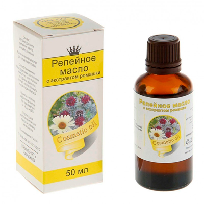 МАСЛО РЕПЕЙНОЕ 50мл С ЭКСТРАКТОМ РОМАШКИ - Добрая аптека