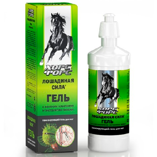 Лошадиная сила гель д/вен с каштаном и пиявкой 500мл - Добрая аптека