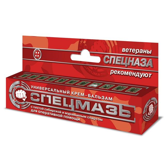 СПЕЦМАЗЬ КРЕМ-БАЛЬЗ С ПИХТОЙ СИБИР И МУРАВ СПИРТОМ 44мл УНИВ - Добрая аптека