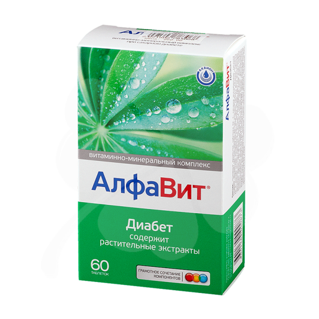 АЛФАВИТ ДИАБЕТ N60 таб АЛФАВИТ ДИАБЕТ N60 таб - Добрая аптека