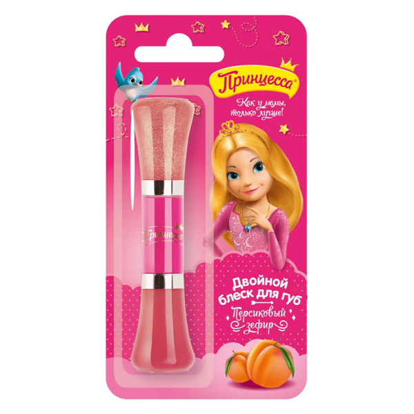 ПРИНЦЕССА Блеск для губ двойной персиковый зефир 10 мл ПРИНЦЕССА Блеск для губ двойной персиковый зефир 10 мл - Добрая аптека