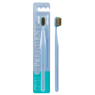 ПРЕЗИДЕНТ ПРОФИ ЩЕТКА ЗУБНАЯ ОРТО 728 6МИЛ СРЕДНЯЯ - Добрая аптека