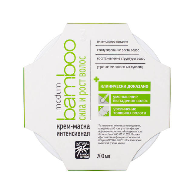 Сила и рост волос Крем маска Modum Bamboo 300мл REL1 - Добрая аптека