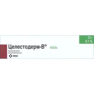 ЦЕЛЕСТОДЕРМ-В 0.1% 30г мазь д/нар прим ЦЕЛЕСТОДЕРМ-В 0.1% 30г мазь д/нар прим - Добрая аптека