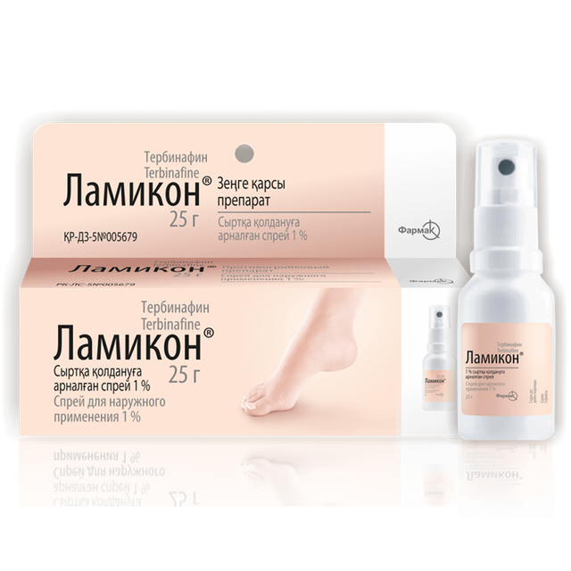 ЛАМИКОН 1% 25г спрей д/нар прим - Добрая аптека