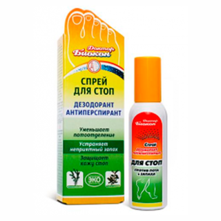 Доктор Биокон Спрей дезодорант-антиперспирант для стоп 100мл REL1 - Добрая аптека