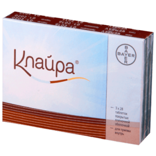 КЛАЙРА N28 таб п.п.о. КЛАЙРА N28 таб п.п.о. - Добрая аптека
