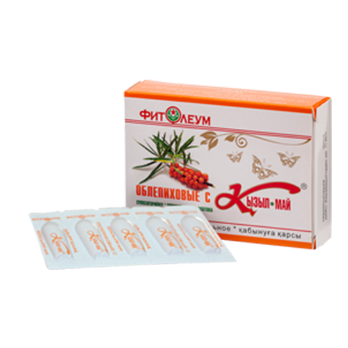 КЫЗЫЛ МАЙ С МАСЛОМ ОБЛЕПИХОВЫМ N10 суппоз - Добрая аптека