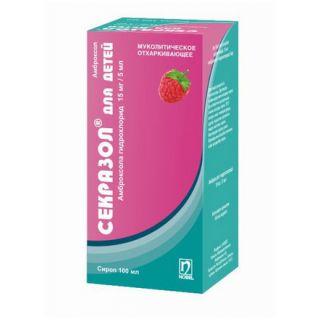 СЕКРАЗОЛ ДЛЯ ДЕТЕЙ 15мг/5мл 100мл сироп - Добрая аптека