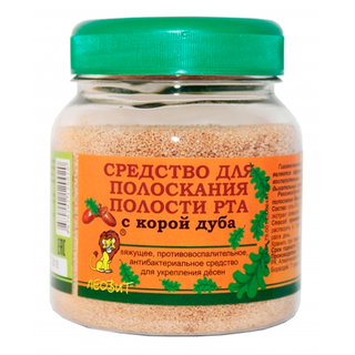 СРЕДСТВО ДЛЯ ПОЛОСКАНИЯ РТА 250г КОРА ДУБА - Добрая аптека