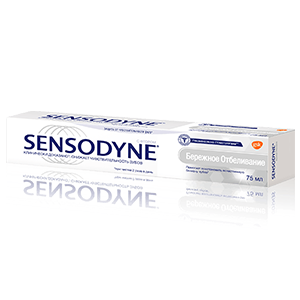 СЕНСОДИН ЗУБНАЯ ПАСТА БЕРЕЖНОЕ ОТБЕЛИВАНИЕ 75мл СЕНСОДИН ЗУБНАЯ ПАСТА БЕРЕЖНОЕ ОТБЕЛИВАНИЕ 75мл - Добрая аптека