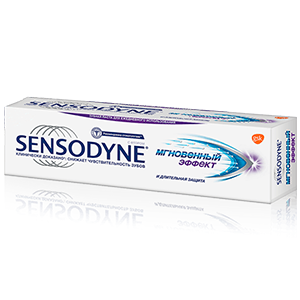 СЕНСОДИН ЗУБНАЯ ПАСТА МГНОВЕННЫЙ ЭФФЕКТ 75мл СЕНСОДИН ЗУБНАЯ ПАСТА МГНОВЕННЫЙ ЭФФЕКТ 75мл - Добрая аптека