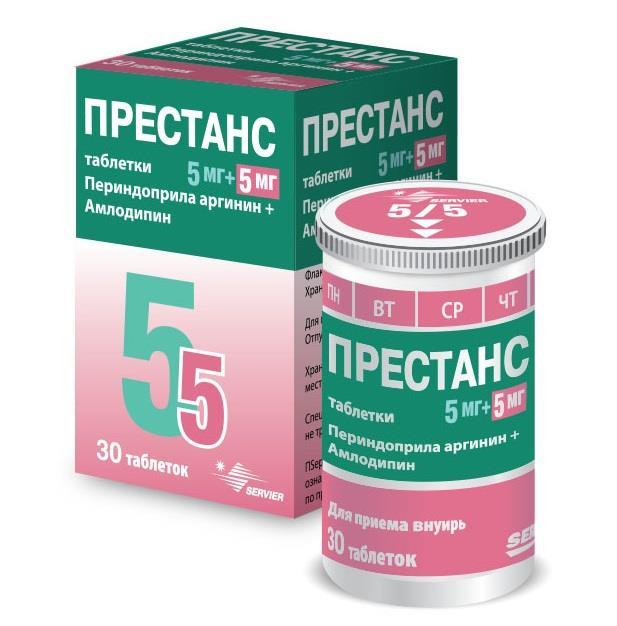 ПРЕСТАНС 5мг/5мг N30 таб - Добрая аптека