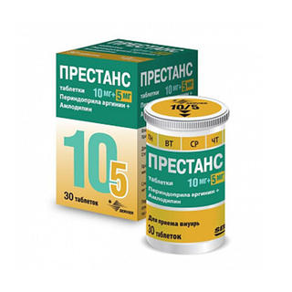 ПРЕСТАНС 10мг/5мг N30 таб - Добрая аптека
