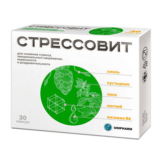 СТРЕССОВИТ 654мг N30 капс - Добрая аптека