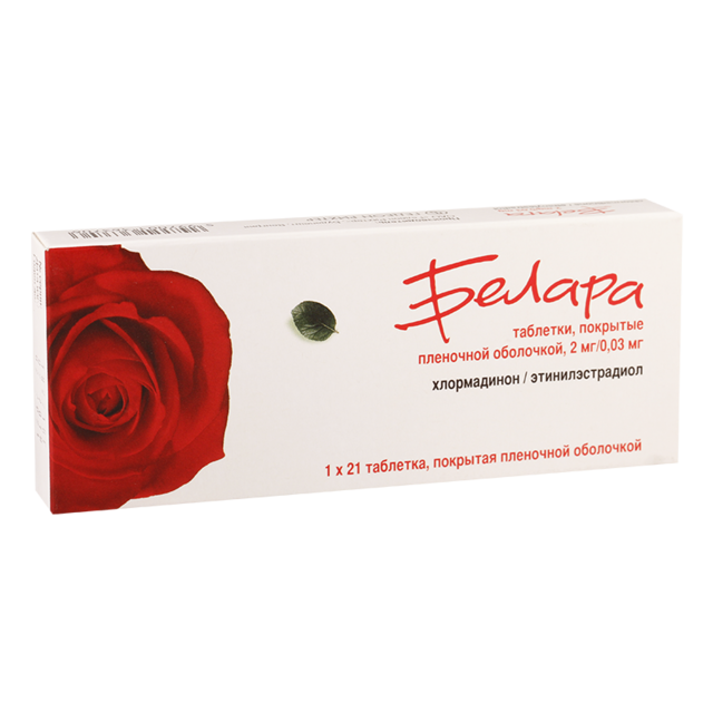 БЕЛАРА 0.03мг+2мг N21 таб п.п.о. БЕЛАРА 0.03мг+2мг N21 таб п.п.о. - Добрая аптека