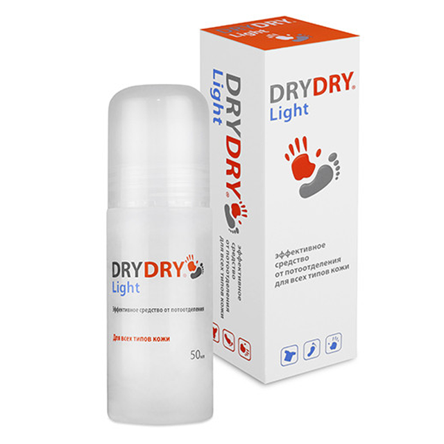 ДРАЙ ДРАЙ СРЕДСТВО ОТ ОБИЛЬНОГО ПОТОВЫДЕЛЕНИЯ 50мл ЛАЙТ - Добрая аптека